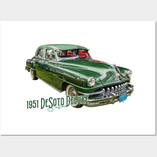 1951 Desoto Deluxe Sedan Posters and Art